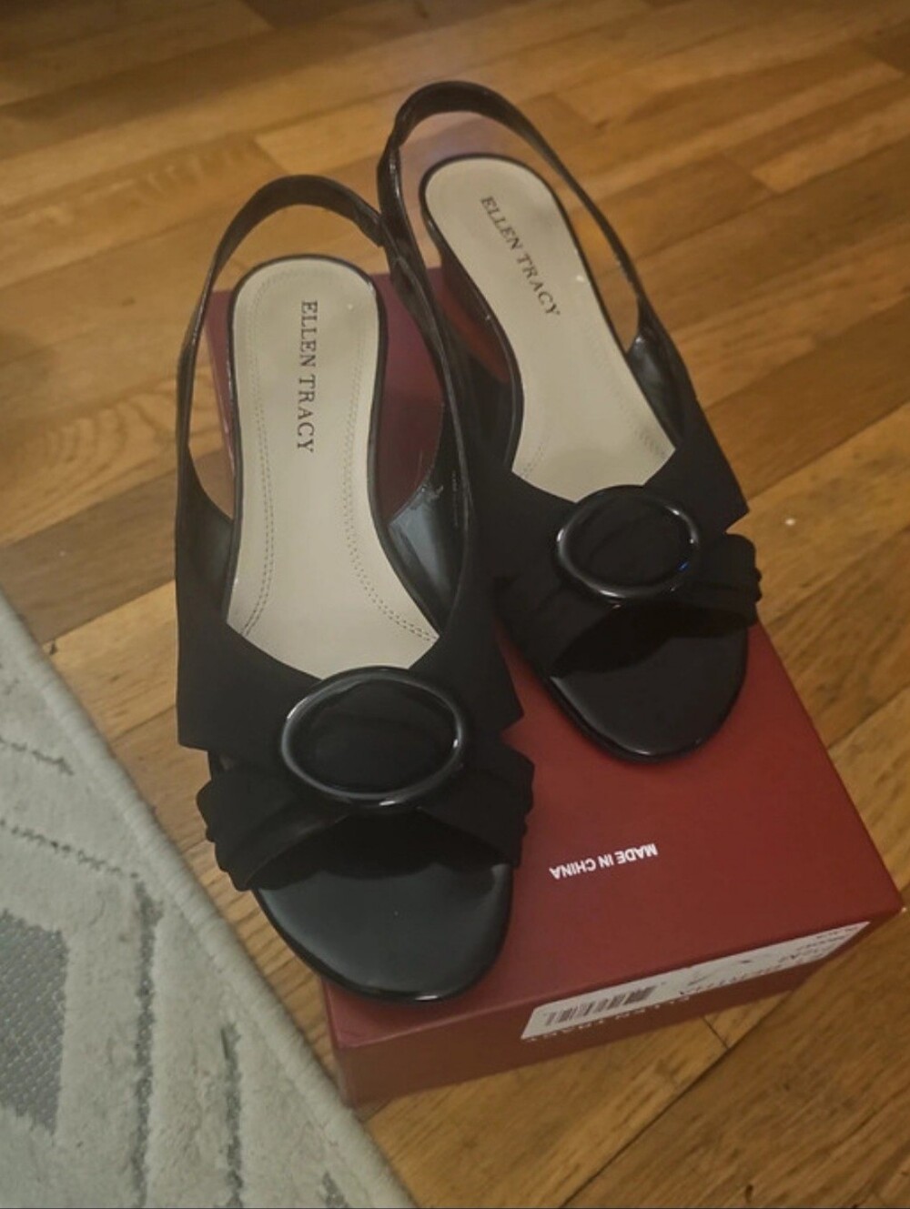 Peeptoe Wedge Slingback Sandals